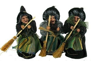 DECORATION WITCHES 12 CM (6 pcs)