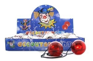 Light-Up Clown Nose in Display (24 pcs)