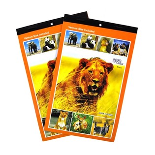 STICKER BOOKS MODEL: WILD ANIMALS (12st.) *** SALE - PASTE NO MORE ***!
