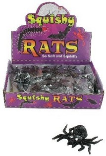 STICKY SPIDERS IN DISPLAY (24 pcs.)
