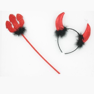 Devil's Headband with Staff (12 pcs)