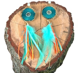 Colorful Ibiza Style Earrings (1 pc)