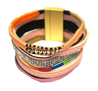 Ibiza Look Bracelet Pink (1 pc)