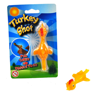 Fling Turkey Slingshot Toy on Card (10 pcs)