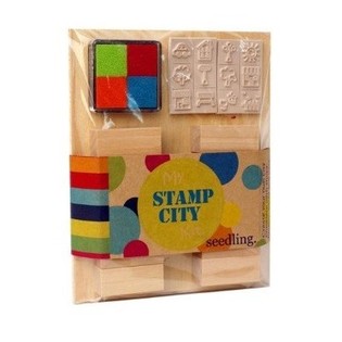SEEDLING - MY OWN TOWN STAMP KIT (B2B Creative Wooden Stamp Set)