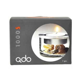 QDO - Stainless Steel GLASS waxinelichthouder (1p.)