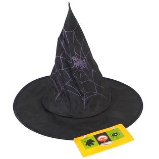 Children's Witch Hat with Spiderweb (6 pcs.)