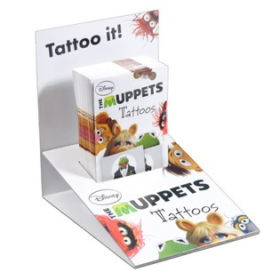 2-Piece Disney Tattoo Pack in Display - Model: The Muppets (50 pcs)