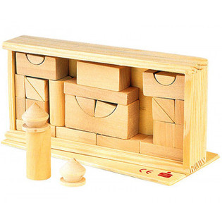 ** SPOT SALE ** WOODEN BLOCKING BOX, 27 PIECES (24 pcs)