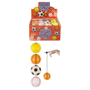 SPORT BALLS AT ELASTIC IN DISPLAY (24st.)
