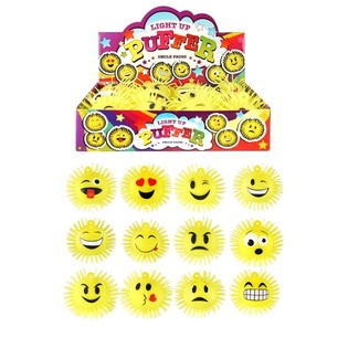 LUMINOUS SMILI PUFFER BALLS IN DISPLAY (12pcs)