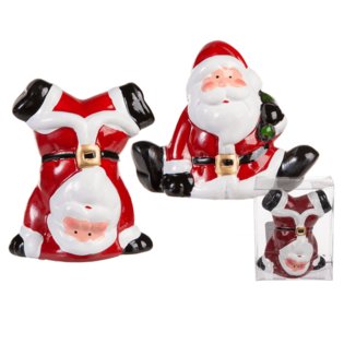 CERAMIC CHRISTMAS IN GIFTBOX, Ca. 9 Cm. (24st.)