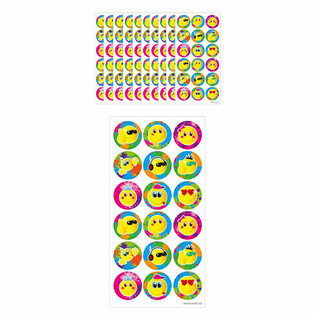 FUN STICKERS &ndash; SMILEY 18 STICKERS PER SHEET (10 pcs.)