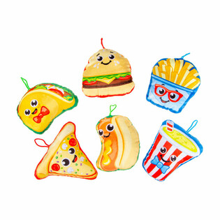 Plush Fast Food Snacks Mix - 14 cm (24 pcs)