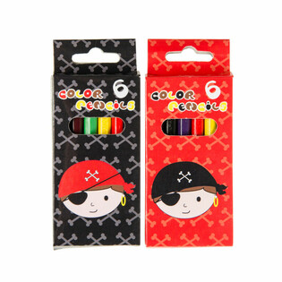 6-PIECE COLOR PENCIL SET - PIRATE (24pcs)