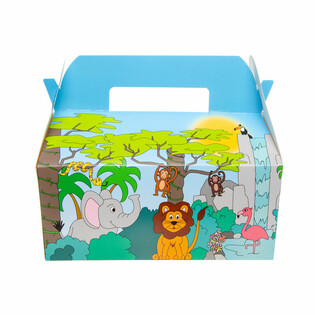 MENUBOX JUNGLE - 22.5 x 12 x 9.5 Cm. (24pcs)