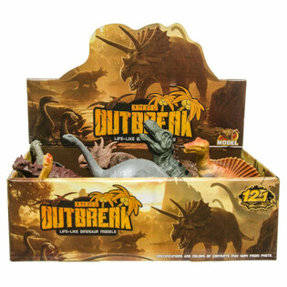 LARGE DINOSAUR - TOY FIGURES IN DISPLAY (12 pcs)