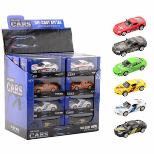 DIE CAST - SUPER SPORT CARS, SCALE 1:43 IN DISPLAY (24 pcs.)