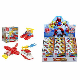 Bricks Fire Brigade Building Blocks - Display Box (12 pcs)