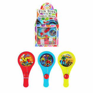 Superhero Paddle Bat Game - Display (96 pcs)