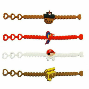 PIRATES - CHILDREN'S SILICONE BRACELETS (12 pcs.)