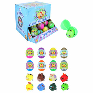 Pull Back Farm Animals Surprise Egg Display (48 pcs)
