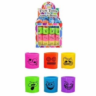 Mini Face Spirals Ø3.5 cm in Display (60 pcs.)