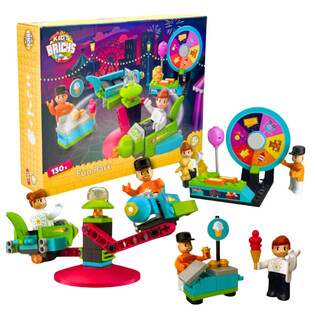 KIDS BRICKS FUN PARK - BUILDING BLOCKS SET - 130 PIECES (1 pc.)