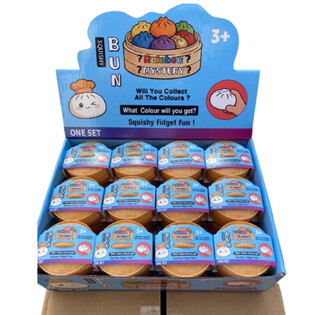 RAGE - Squishy Bun Dumplings SMALL (Dim. 5.3 x 5.3 x 4.1 cm) - Viral 2026 Toy Fidget Toy - 24 pcs