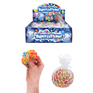 SQUEEZY BEADZ MESH BALLS IN DISPLAY (36 pcs)